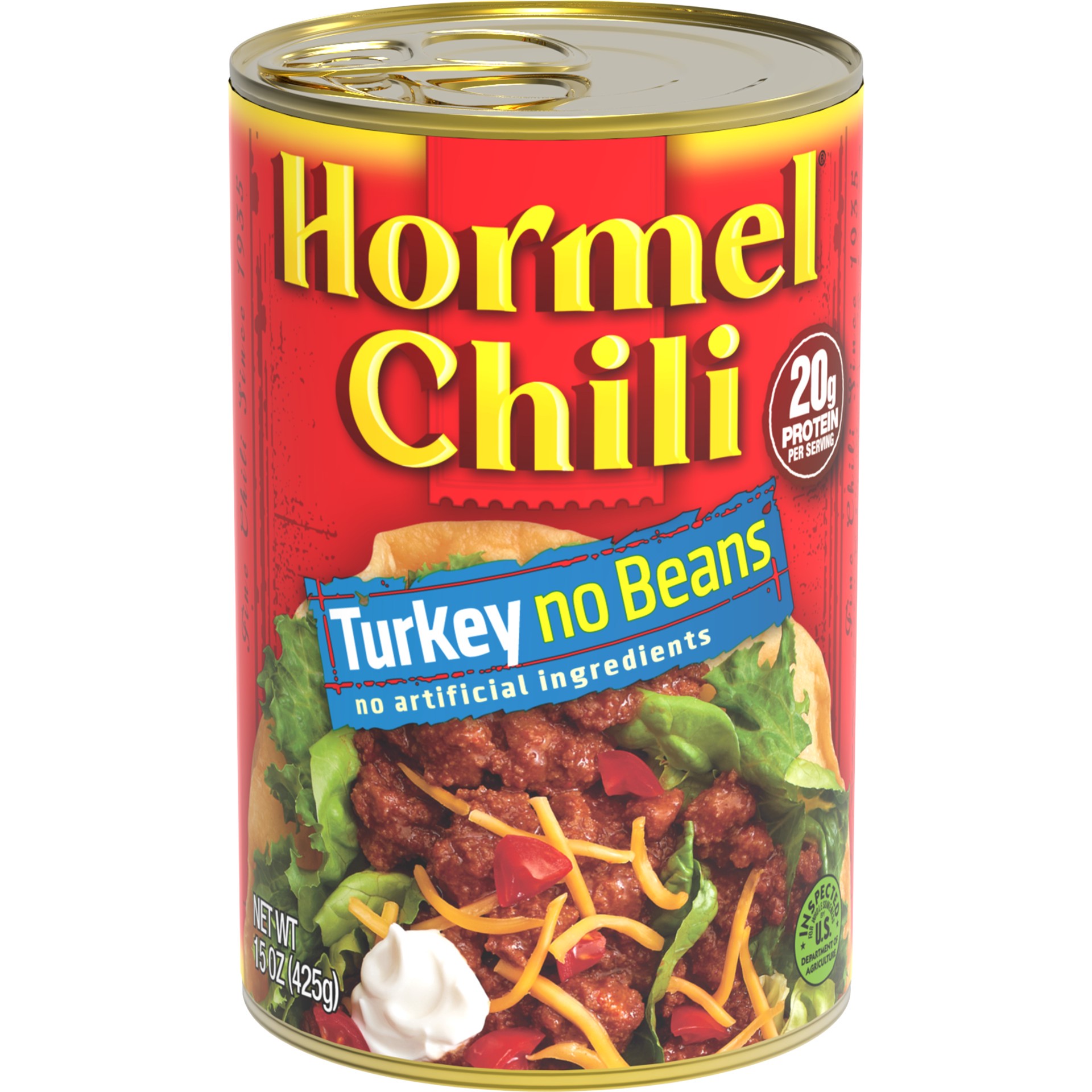 slide 1 of 4, Hormel Turkey Chili Turkey No Beans, 15 oz