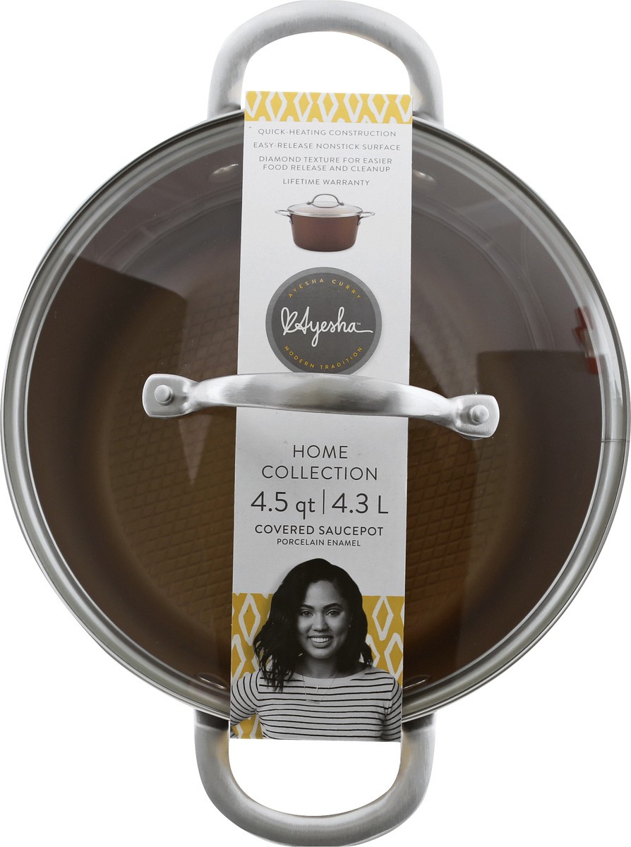 slide 4 of 10, Ayesha Home Collection 4.5 Quarts Covered Saucepot 1 ea, 1 ct