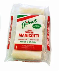 John's Ravioli Cheese Manicotti
