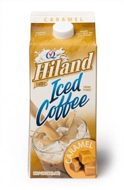 slide 1 of 1, Hiland Dairy Caramel Iced Coffee, 1/2 gal