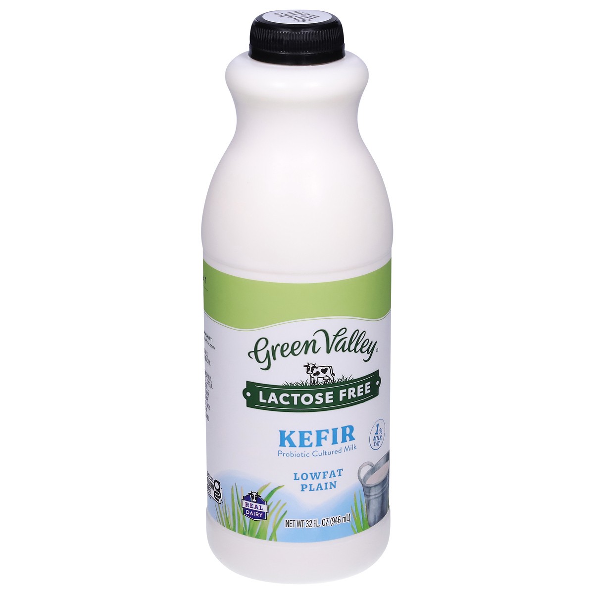 slide 5 of 14, Green Valley Creamery Green Valley Kefir, Lactose Free, Lowfat, Plain, 1% Milkfat, 32 fl oz