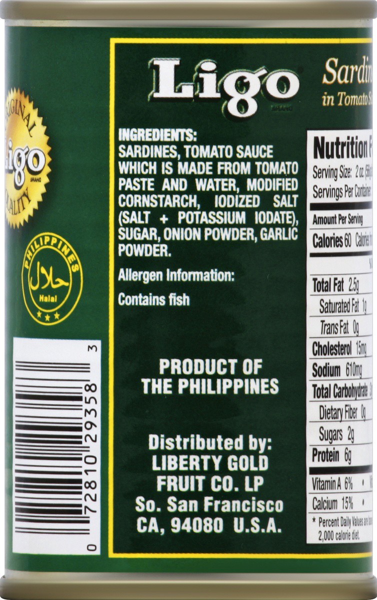 slide 5 of 7, Ligo Sardines 5.5 oz, 5.5 oz