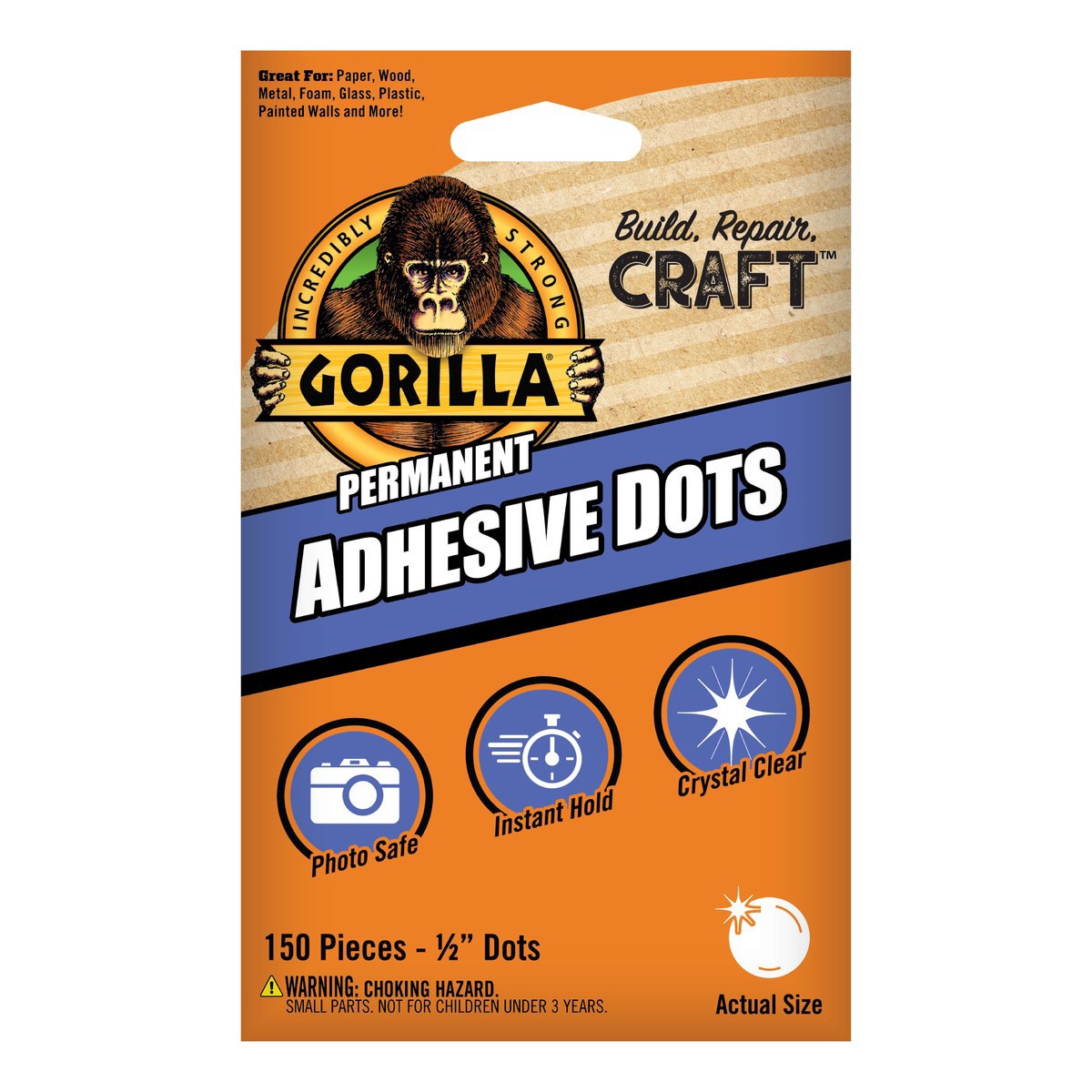 slide 1 of 17, Gorilla Super Glue Tape 20ft, 20 ft