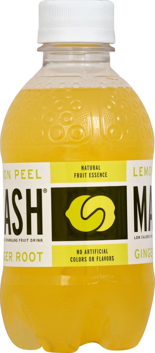 slide 4 of 4, MASH Lemon Peel Ginger Root Sparkling Fruit Drink 16 fl oz, 20 fl oz
