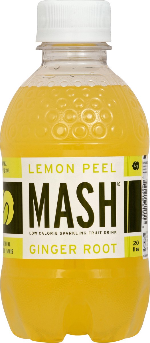slide 2 of 4, MASH Lemon Peel Ginger Root Sparkling Fruit Drink 16 fl oz, 20 fl oz