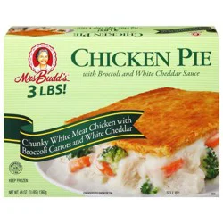 Mrs. Budd's Chicken Pie With Broccoli & White Cheddar Sauce 40 oz