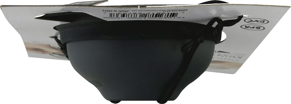 slide 5 of 10, Oxo 2-In-1 Strainer&Stopper, 1 ct