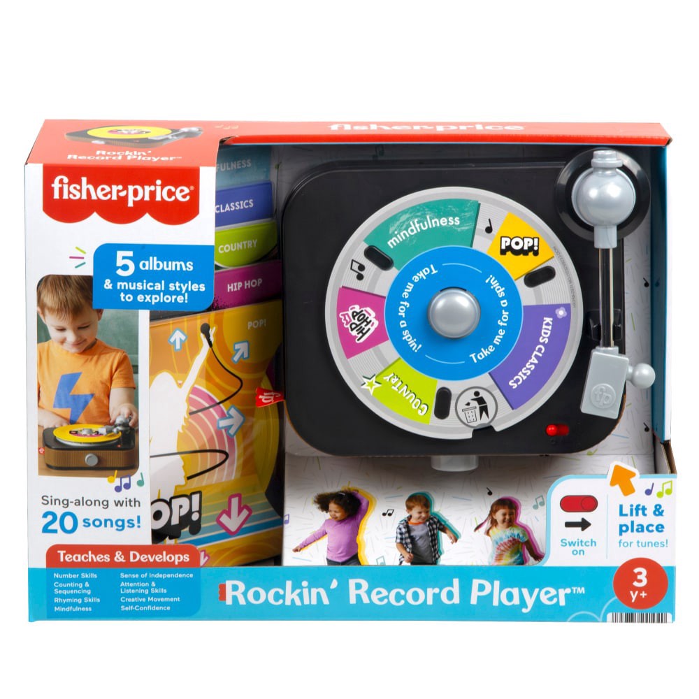 slide 1 of 6, Fisher-Price® Rockin'™ Record Player, 1 ct