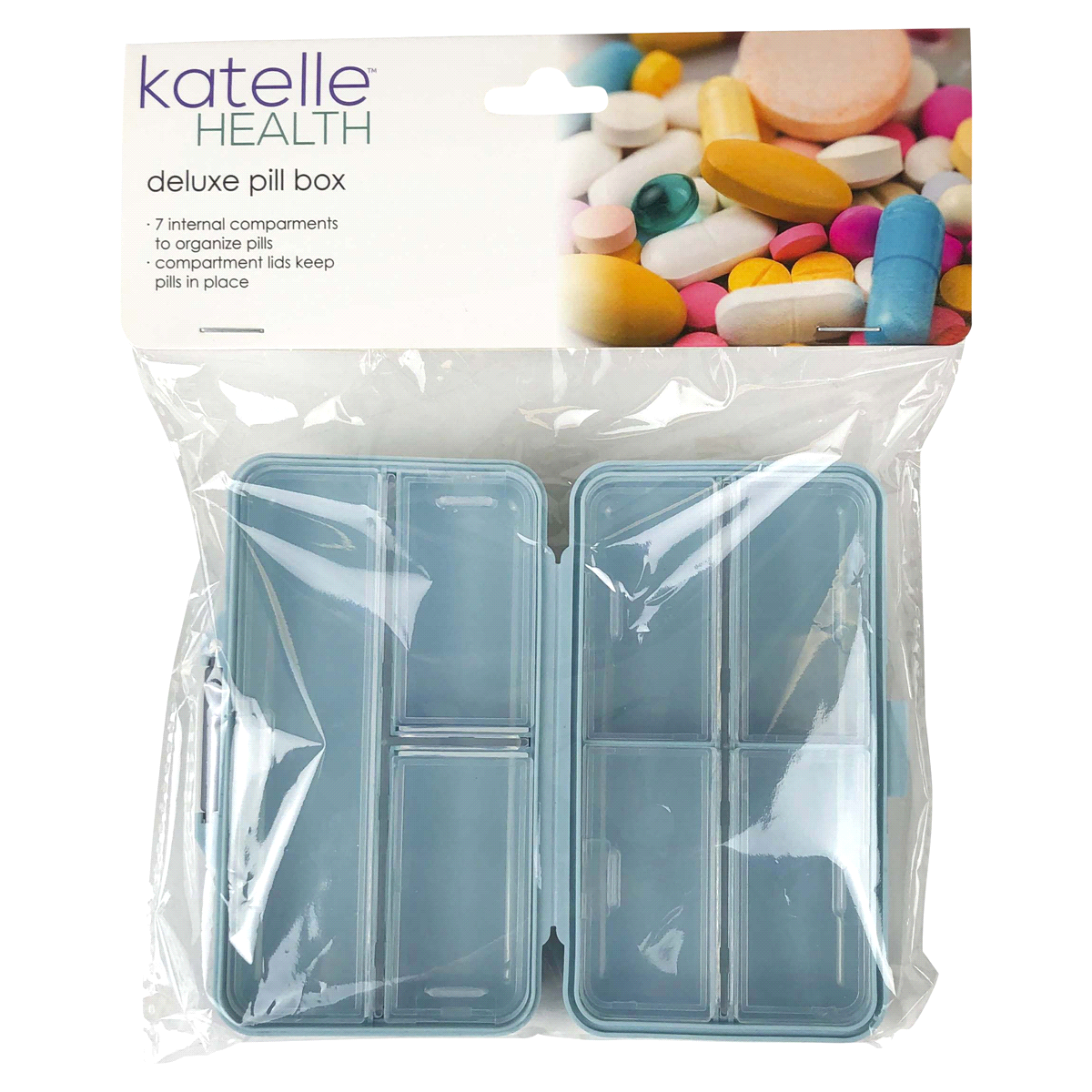 slide 1 of 5, Katelle Health Deluxe Pill Box, 1 ct