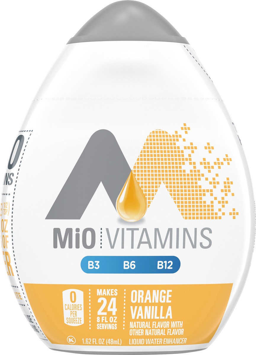 slide 6 of 9, mio Orange Vanilla Flavored with other natural flavor Liquid Water Enhancer, 1.62 fl oz Bottle, 1.62 fl oz