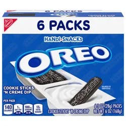 Handi-Snacks OREO Cookie Sticks 'N Creme Dip Snack Packs, 6 Snack Packs