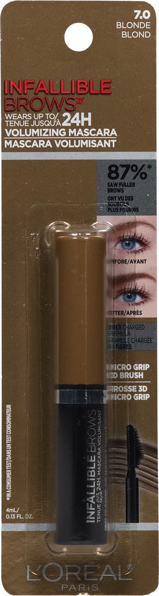slide 6 of 11, L'Oréal 7.0 Blonde Infallible 24H Volumizing Mascara 0.13 fl oz, 0.13 fl oz