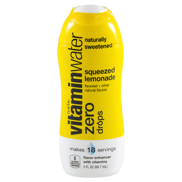 slide 1 of 1, vitaminwater Squeezed Lemonade Zero Drops Flavor Enhancer - 3 fl oz, 3 fl oz