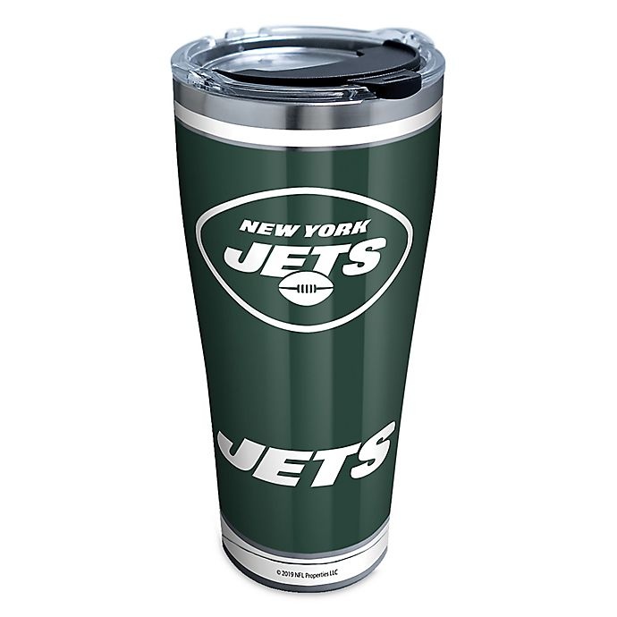 slide 1 of 1, Tervis NFL New York Jets Touchdown Stainless Steel Tumbler with Lid, 30 oz