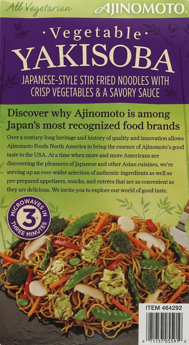 slide 4 of 9, Aji-No-Moto Vegetable Yakisoba, 6 ct; 9 oz