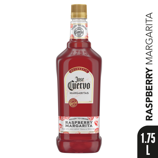 slide 5 of 7, Jose Cuervo Authentic Margarita Raspberry Ready to Drink Cocktail - 1.75 L, 1.75 liter