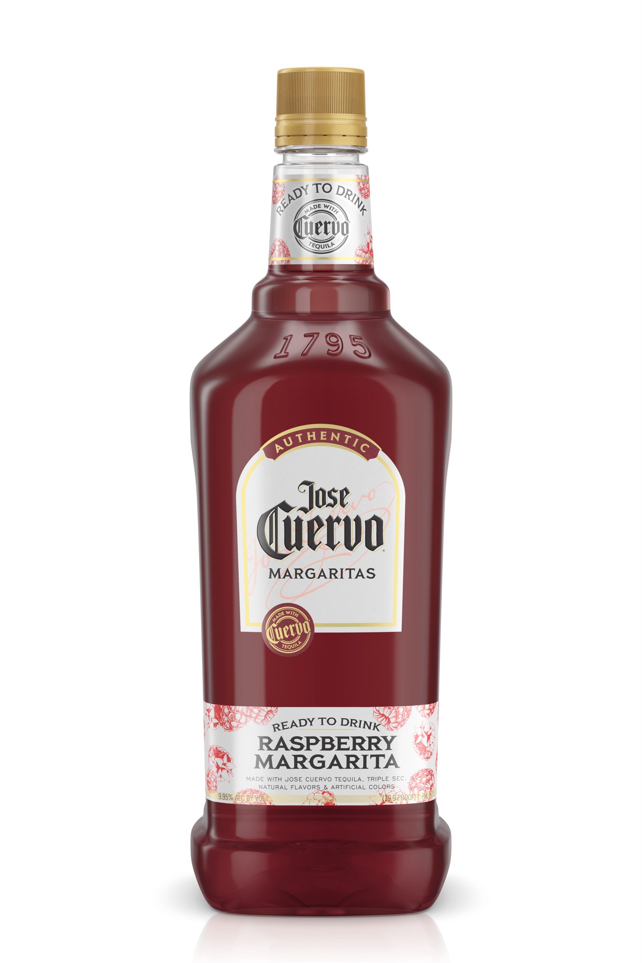 slide 1 of 7, Jose Cuervo Authentic Margarita Raspberry Ready to Drink Cocktail - 1.75 L, 1.75 liter