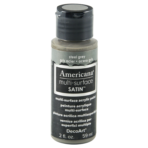 slide 1 of 1, Americana Multi-Surface, Steel Grey, 2 fl oz