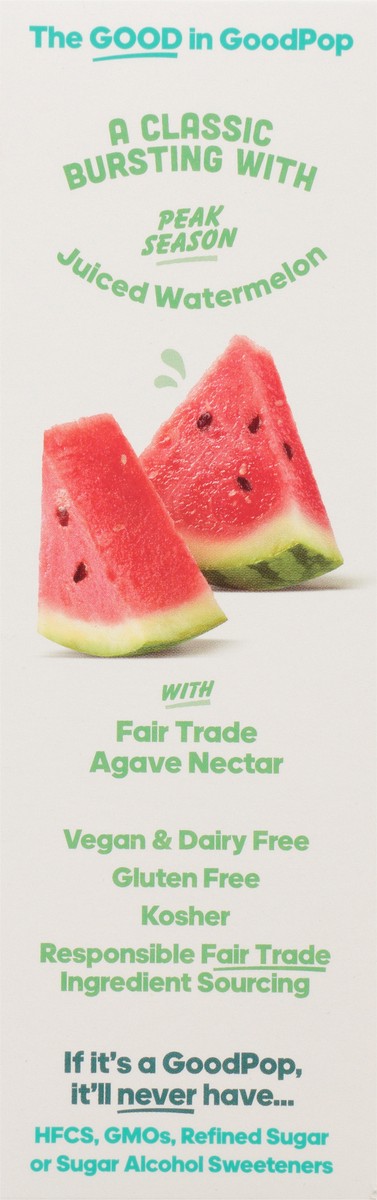 slide 5 of 9, GoodPop Watermelon Agave Frozen Fruit Bars, 4 Ct, 6 ct