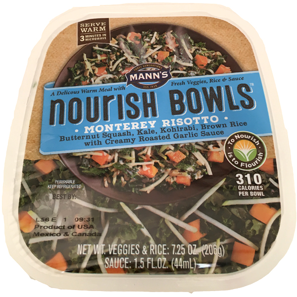 slide 1 of 4, Mann's Montery Rissoto Nourish Bowl, 7.75 oz