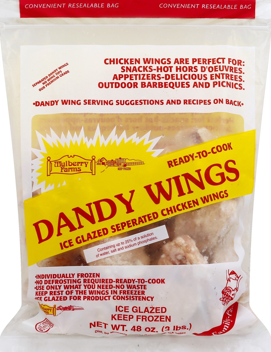 slide 5 of 5, Mulberry Farms Dandy Wings, 3 lb