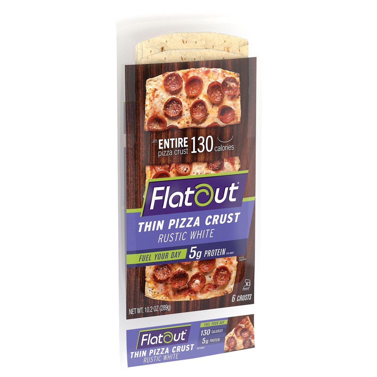 slide 3 of 9, Flatout Thin Pizza Crust, 10.2 oz