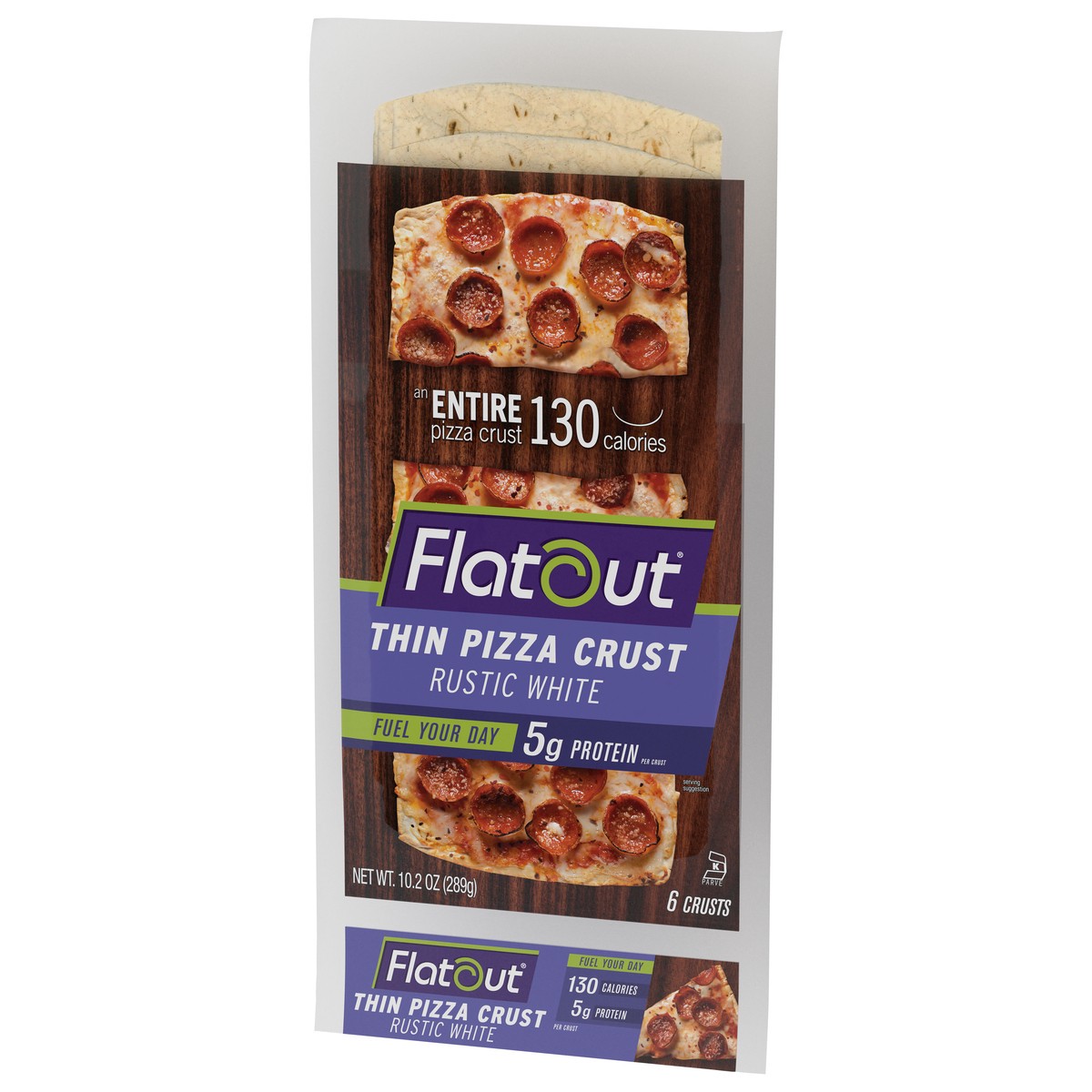 slide 4 of 9, Flatout Thin Pizza Crust, 10.2 oz