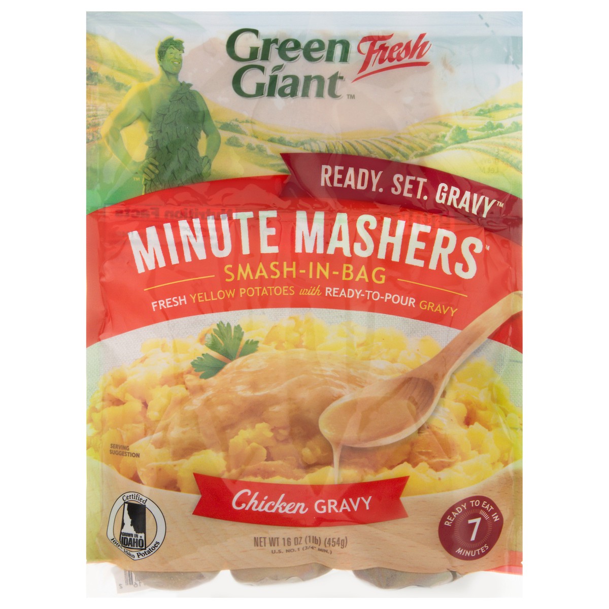 slide 3 of 14, Green Giant Minute Mashers Chkn Grav, 1 lb