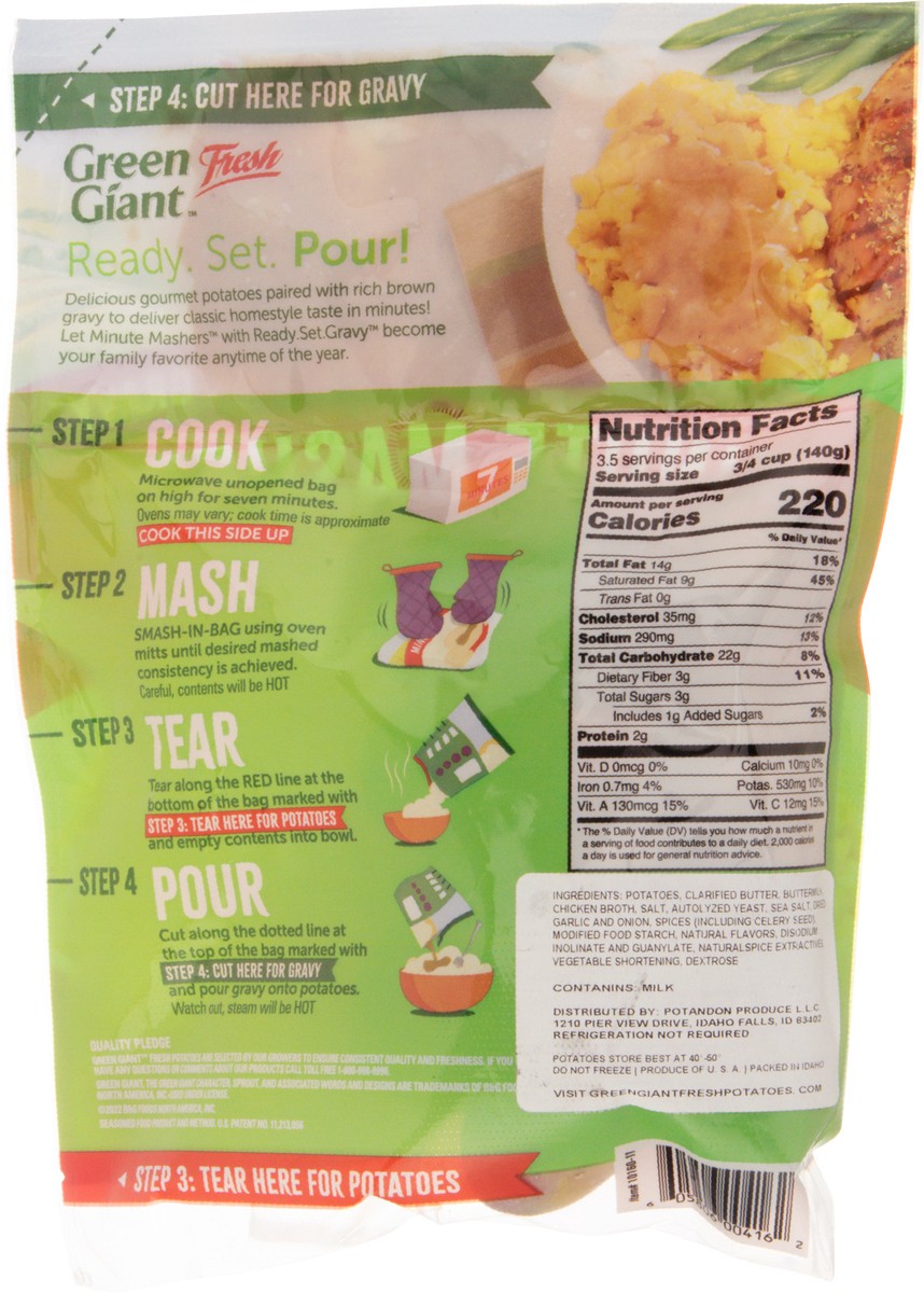 slide 9 of 14, Green Giant Minute Mashers Chkn Grav, 1 lb