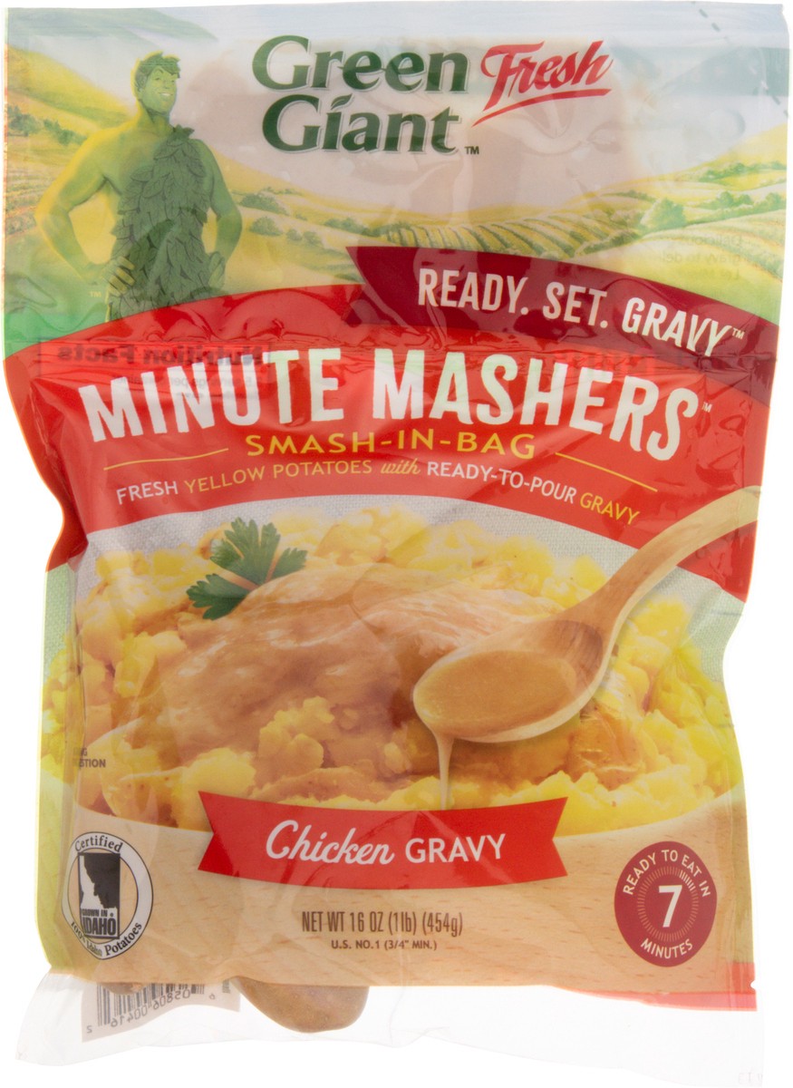 slide 4 of 14, Green Giant Minute Mashers Chkn Grav, 1 lb