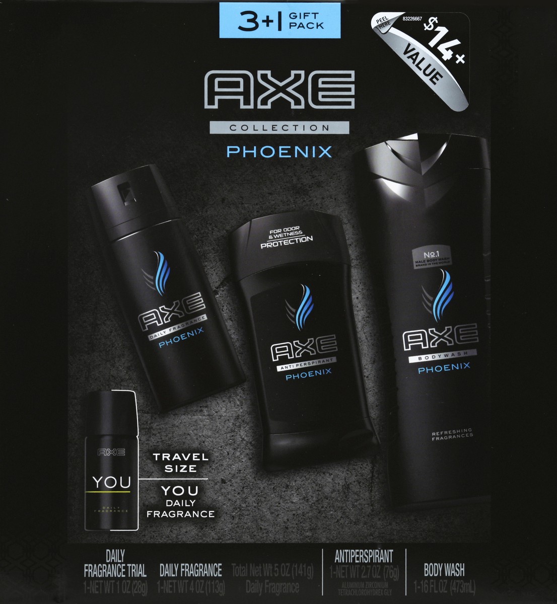 slide 4 of 4, AXE Body Wash Deodorant Invisibl Apolloyou Gift Box, 1 ct