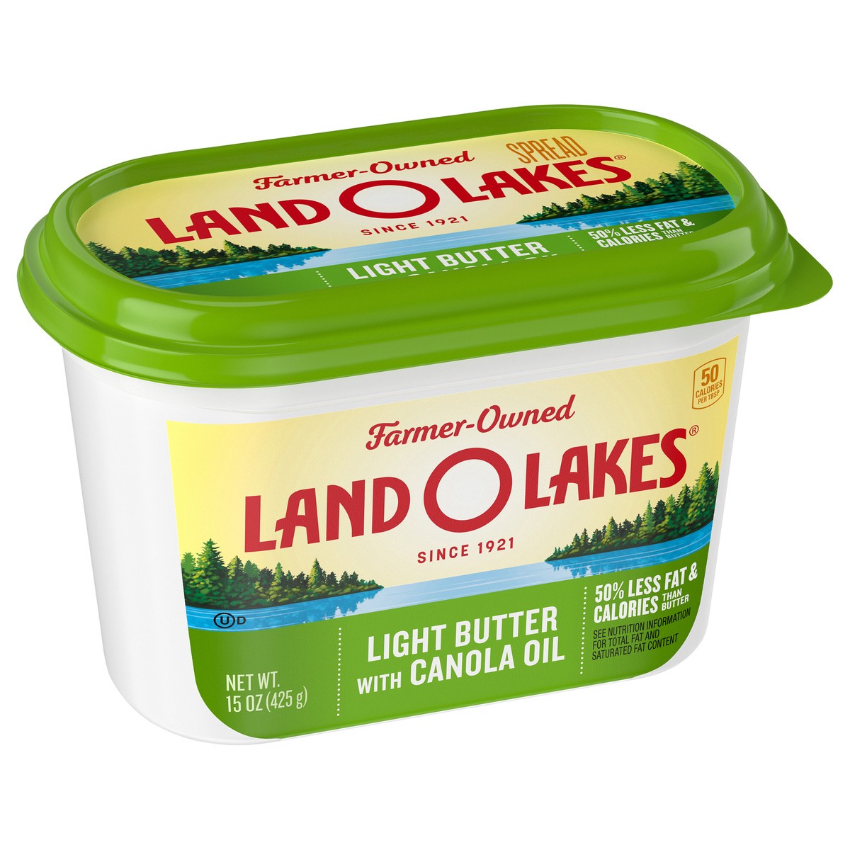 slide 2 of 9, Land O'Lakes Light Butter with Canola Oil, 15 oz
