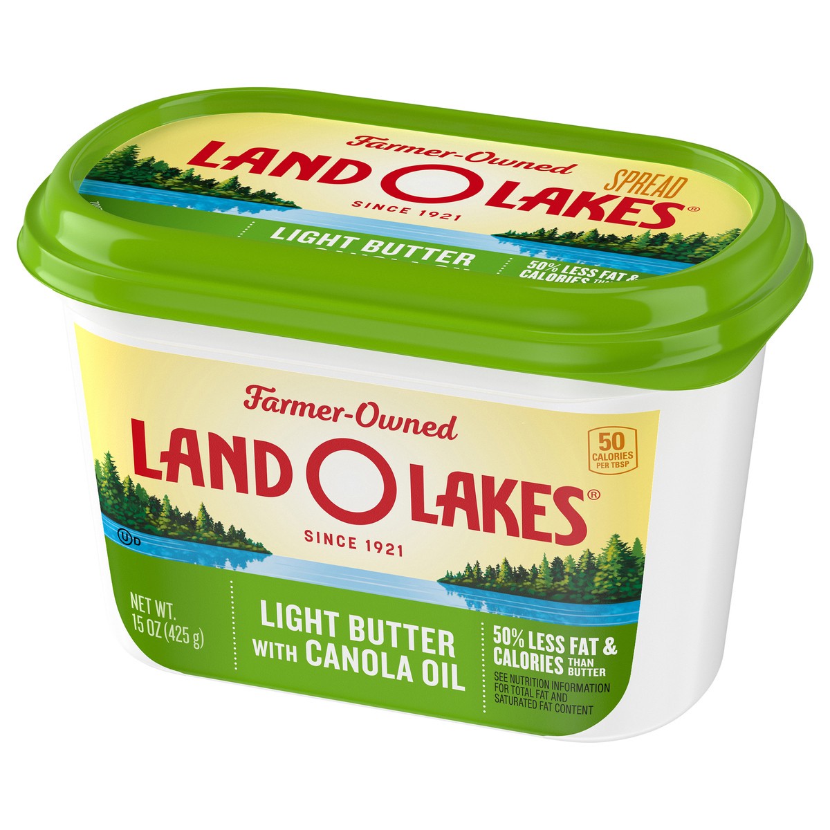 slide 6 of 9, Land O'Lakes Light Butter with Canola Oil, 15 oz