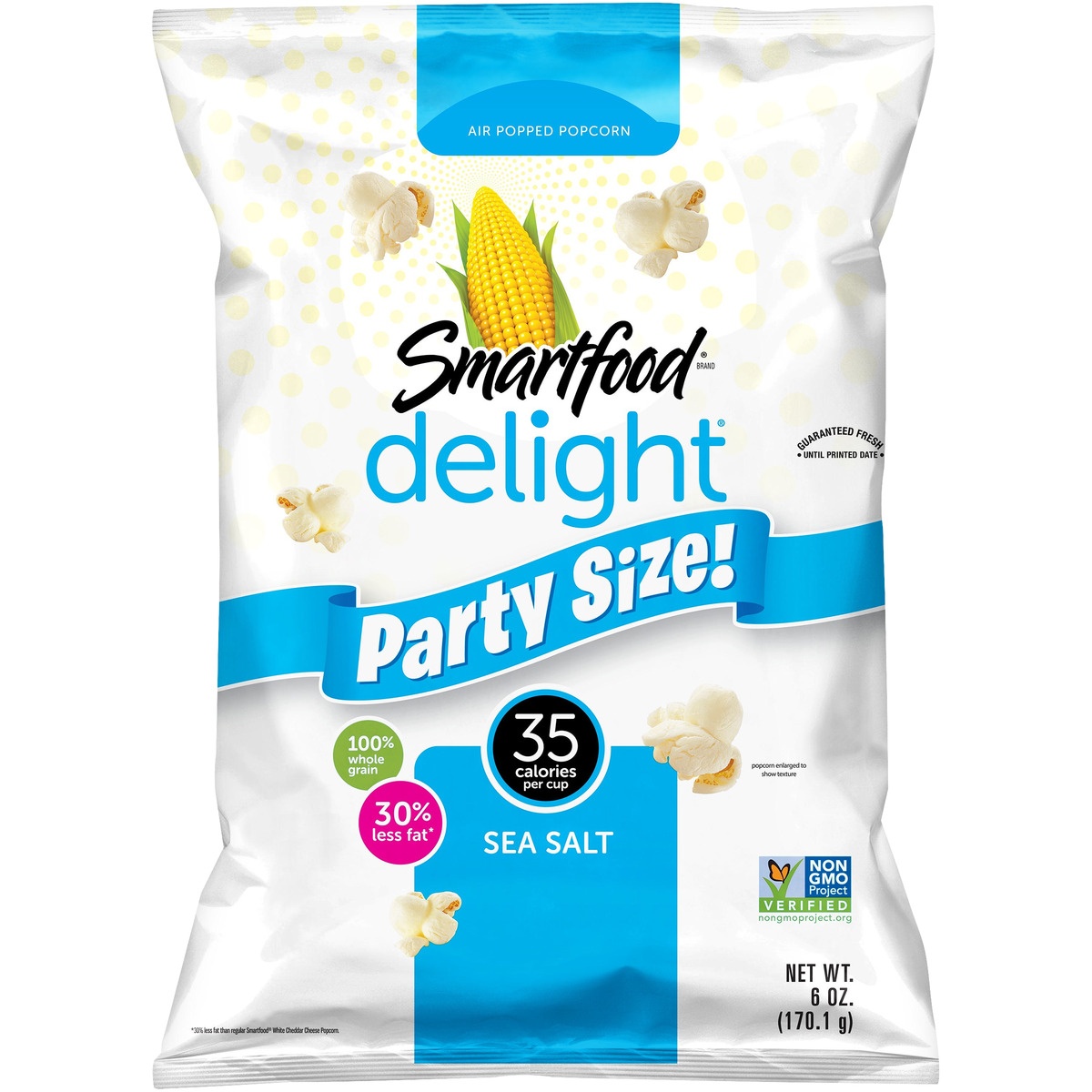 slide 1 of 5, Smartfood Popcorn Popped, 6 oz