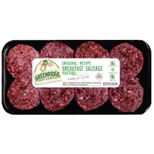 slide 1 of 1, Greenridge Farm Pork Sausage Patties, 8 ct