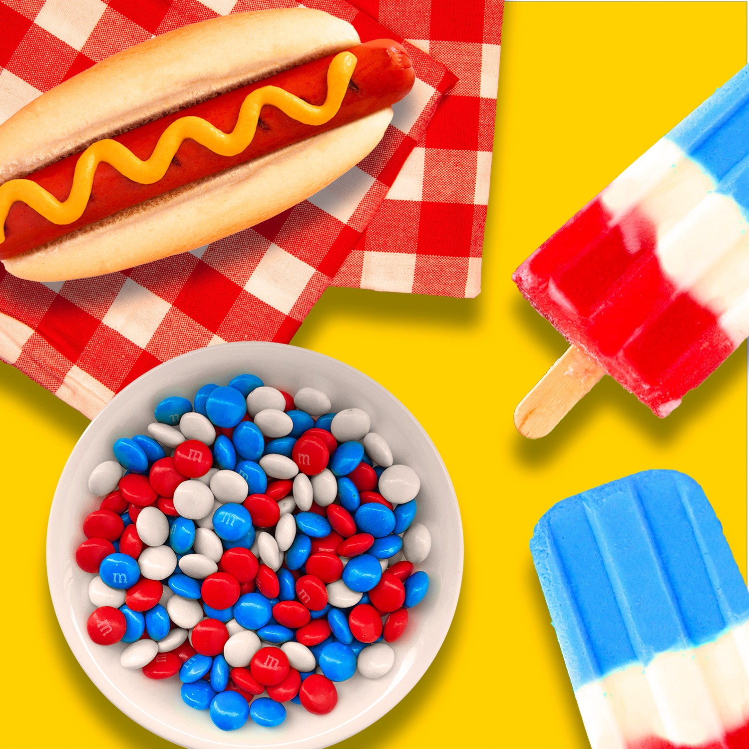 slide 2 of 8, M&M's Milk Chocolate Red, White & Blue Summer Candy, Share Size, 10 Oz Resealable Bag, 10 oz