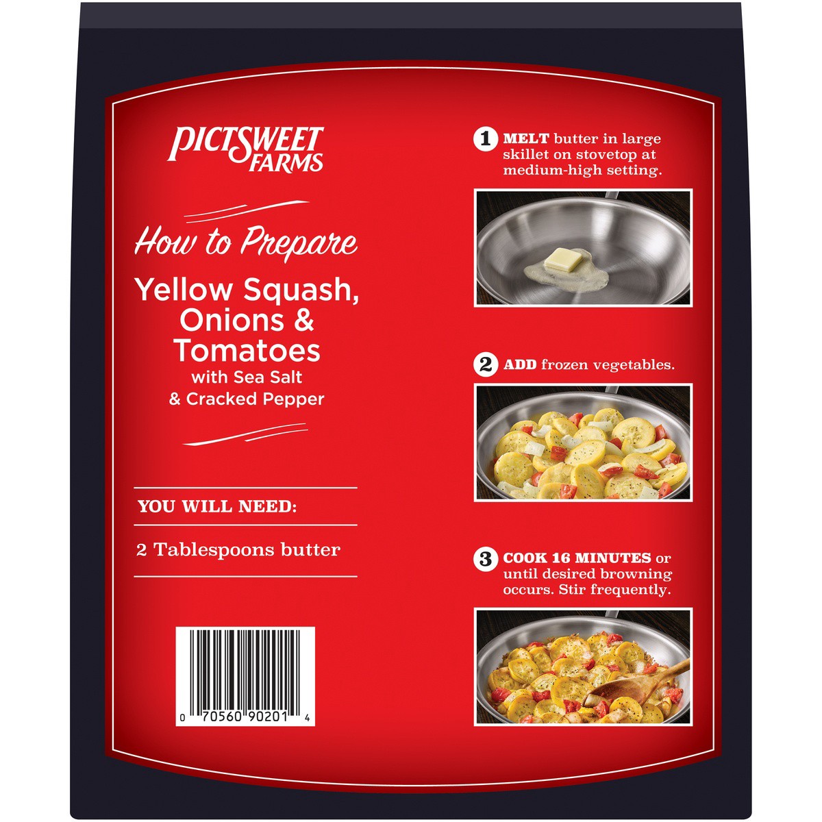 slide 2 of 7, PictSweet Yellow Squash, Onions & Tomatoes Skillet, 16 oz