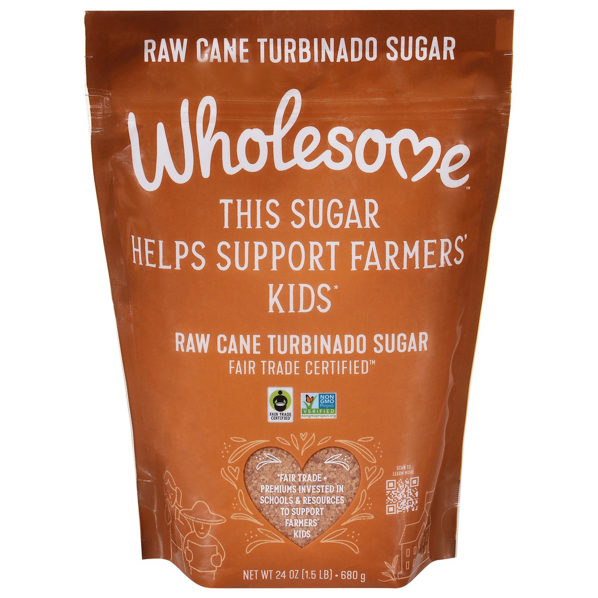 slide 1 of 14, Wholesome Raw Cane Turbinado Sugar 24 oz, 24 oz