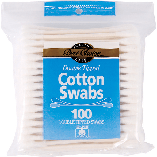 slide 1 of 1, Best Choice Double Tipped Cotton Swabs, 100 ct