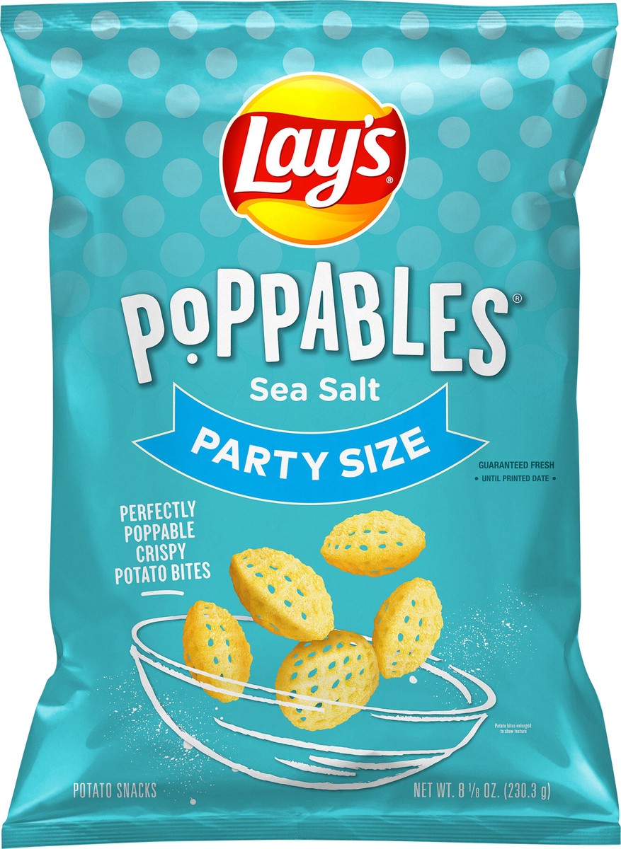 slide 4 of 6, Lay's Poppables Potato Snacks Sea Salt 8 1/8 Oz, 8.12 oz