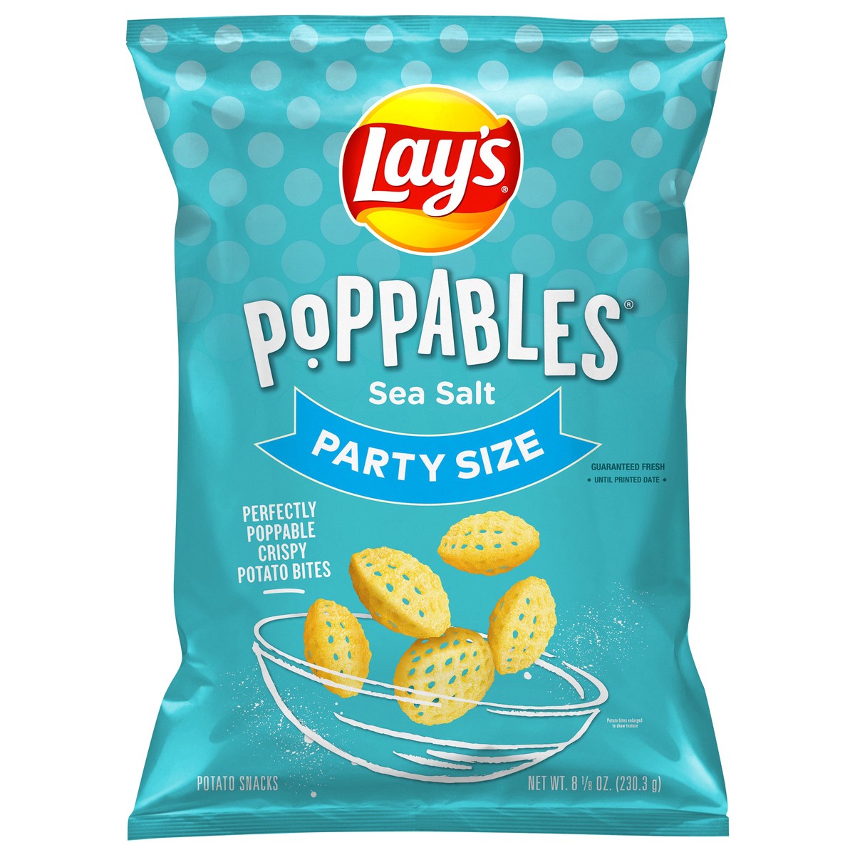 slide 6 of 6, Lay's Poppables Potato Snacks Sea Salt 8 1/8 Oz, 8.12 oz