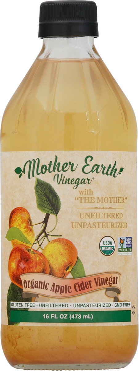 slide 7 of 14, Mother Earth Vinegar Organic Apple Cider Vinegar with The Mother 16 fl oz, 16 fl oz