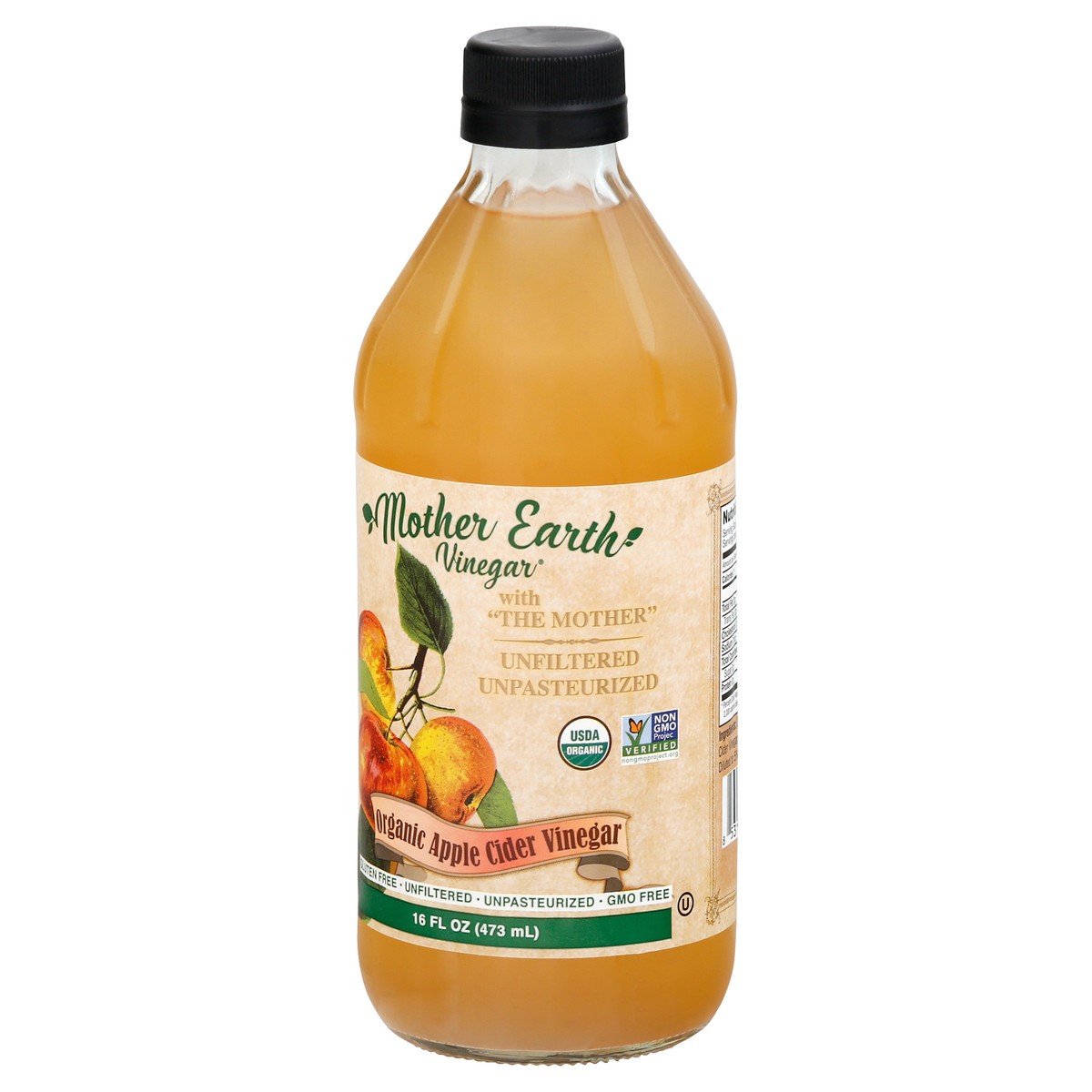 slide 11 of 14, Mother Earth Vinegar Organic Apple Cider Vinegar with The Mother 16 fl oz, 16 fl oz