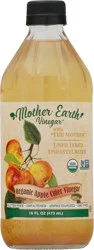 Mother Earth Vinegar Organic Apple Cider Vinegar with The Mother 16 fl oz