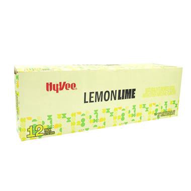 slide 1 of 1, Hy-Vee Lemon Lime 12pk, 12 fl oz