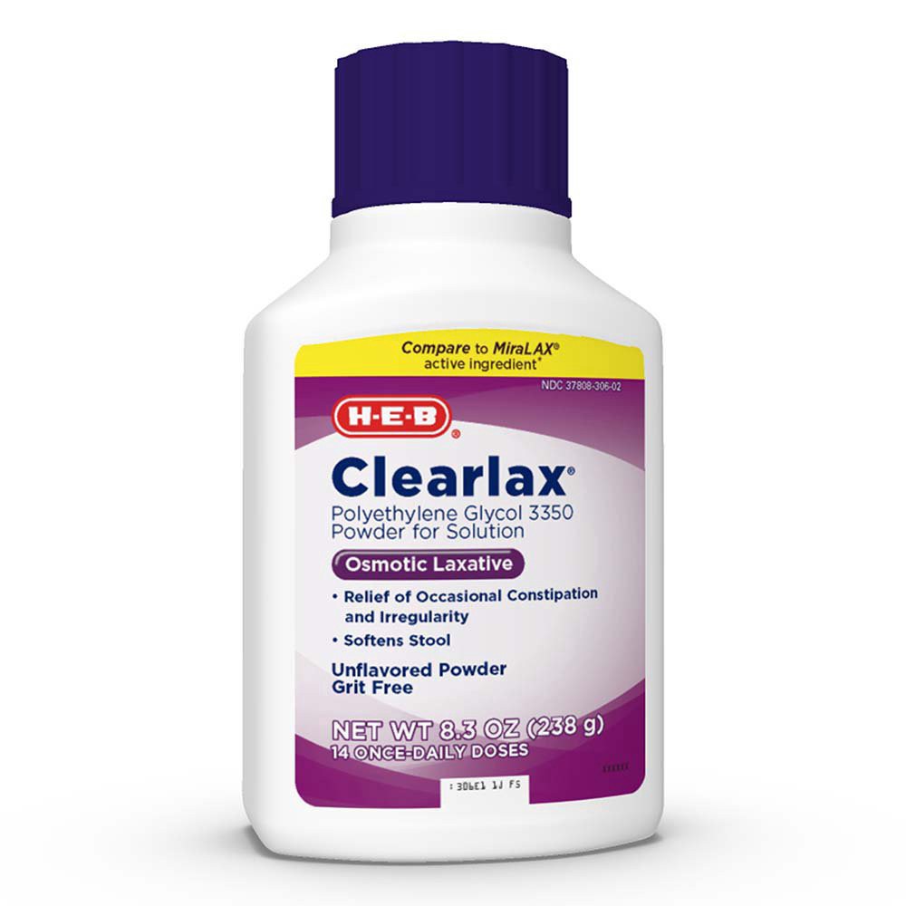 slide 1 of 1, H-E-B Clearlax 14 Day, 8.3 oz