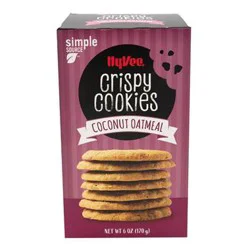 Hy-Vee Coconut Oatmeal Crispy Cookies