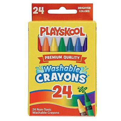 slide 1 of 1, Playskool Crayons, 24 ct