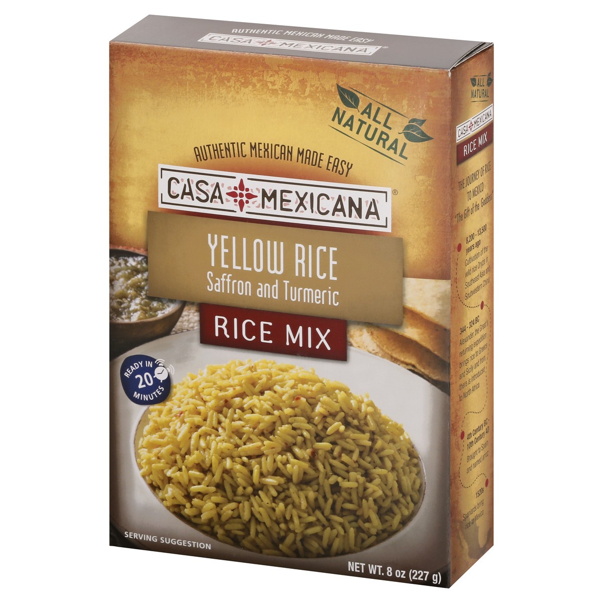 slide 12 of 13, Casa Mexicana Yellow Rice Saffron and Turmeric Rice Mix 8 oz, 8 oz