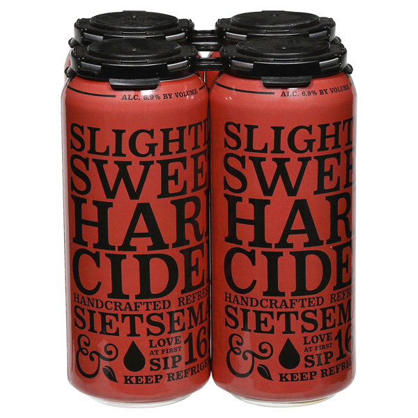 slide 1 of 5, Sietsema's Slightly Sweet Hard Cider, 4 ct; 16 fl oz